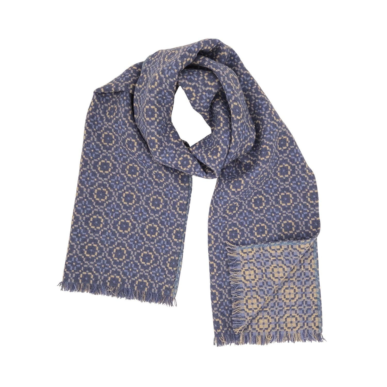 Melin Tregwynt Welsh Tapestry Design Vintage Rose Lambswool Pashmina