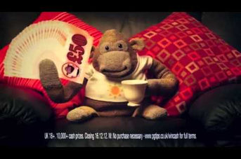 PG Tips Monkey loves our cushions