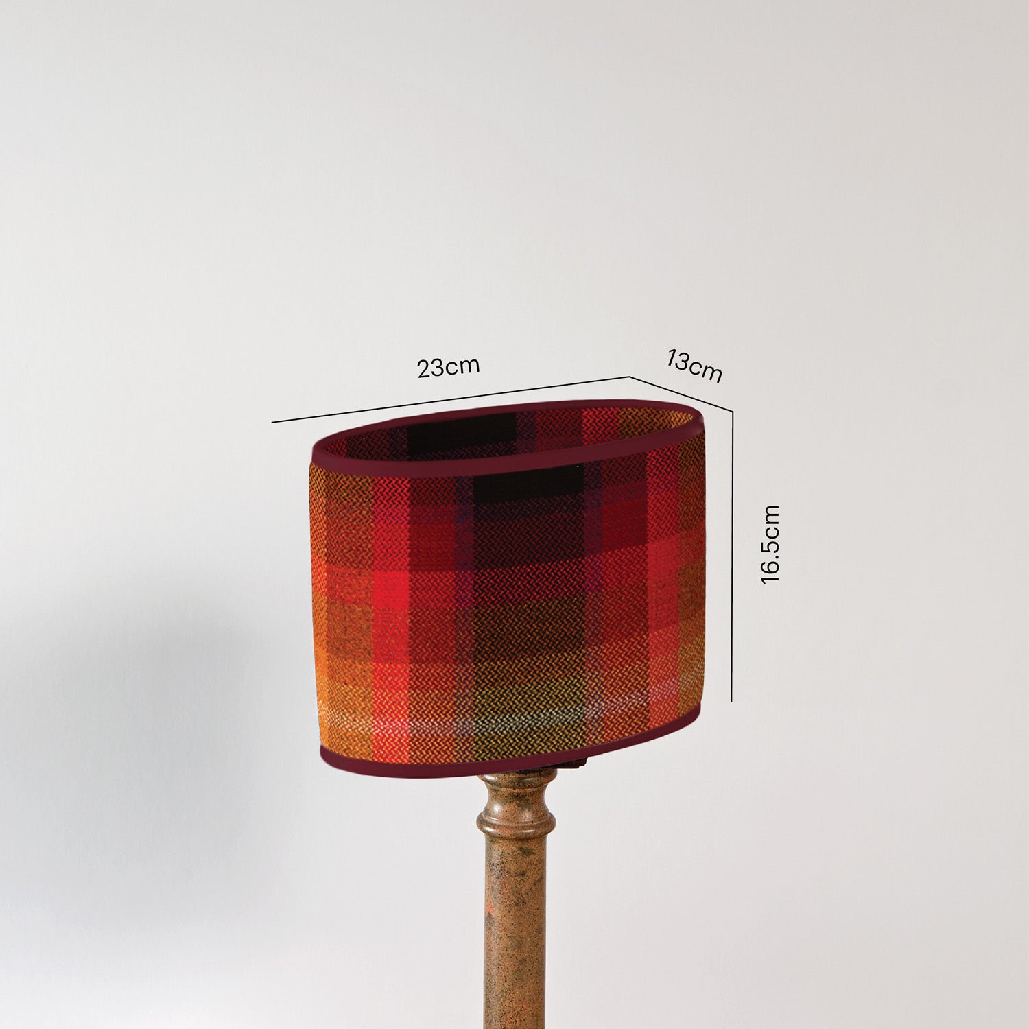 Small plaid lamp deals shades