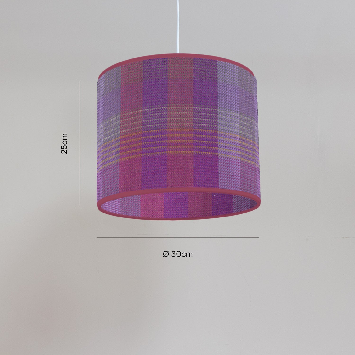 Welsh Blanket Ysbryd Design Circular Wool Lampshade Melin Tregwynt